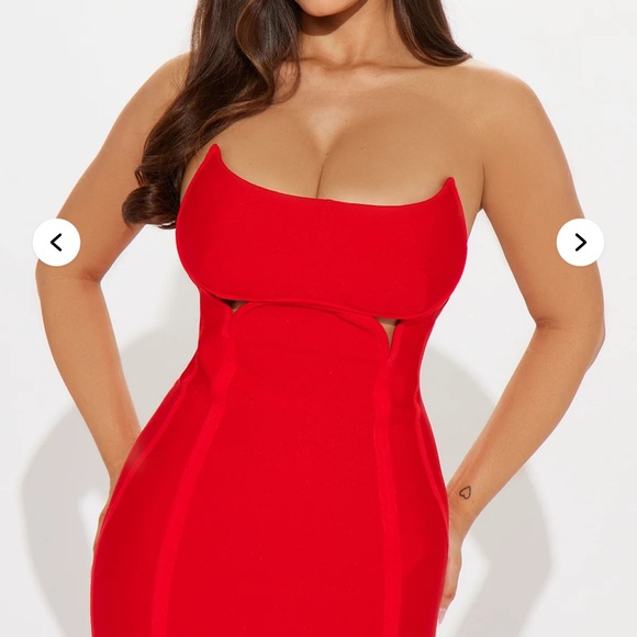 Fashion Nova red bandage dress size XL - Picture 2 of 4